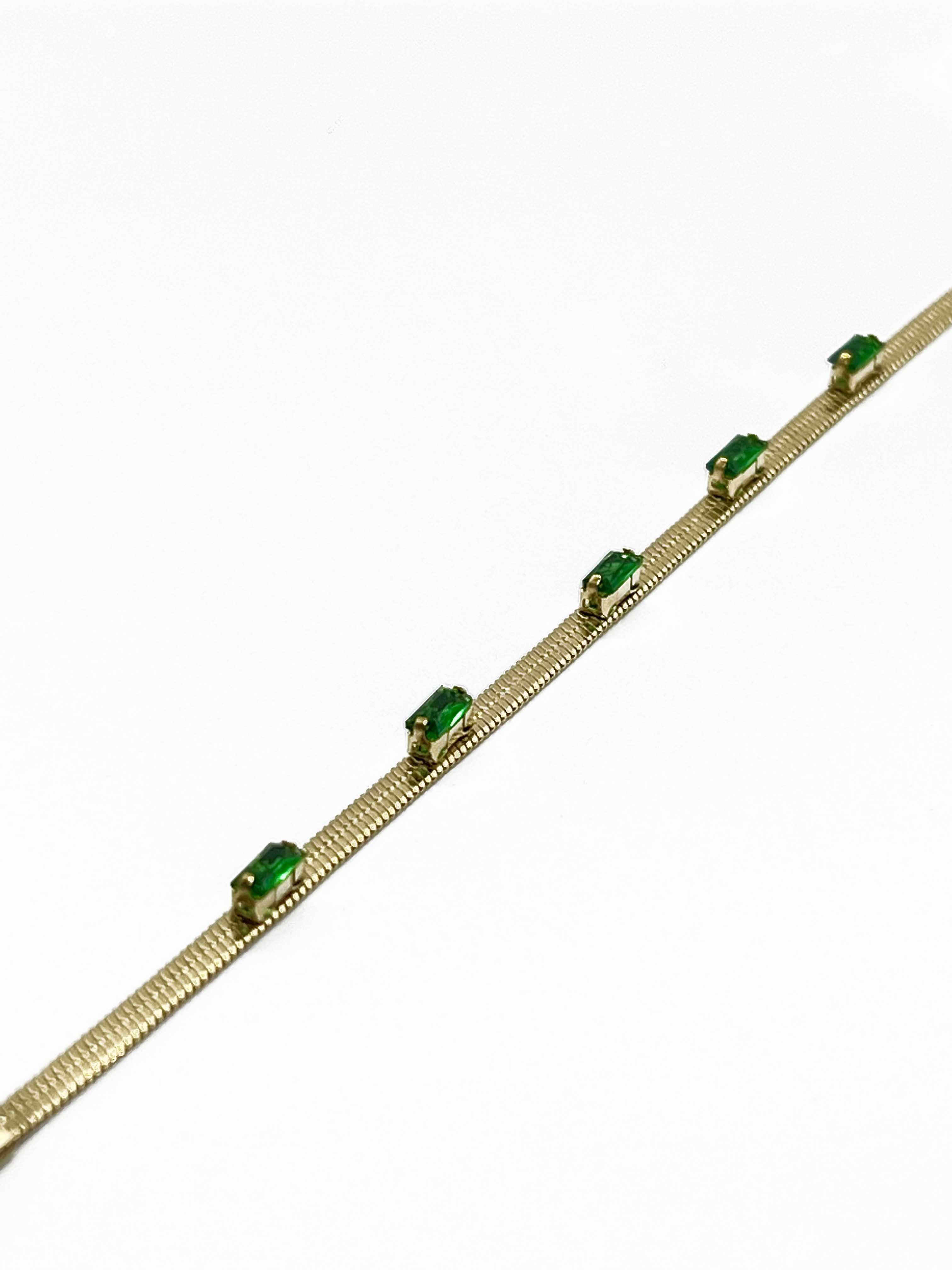 Wrap – Emerald Kiss Snake Chain Bracelet