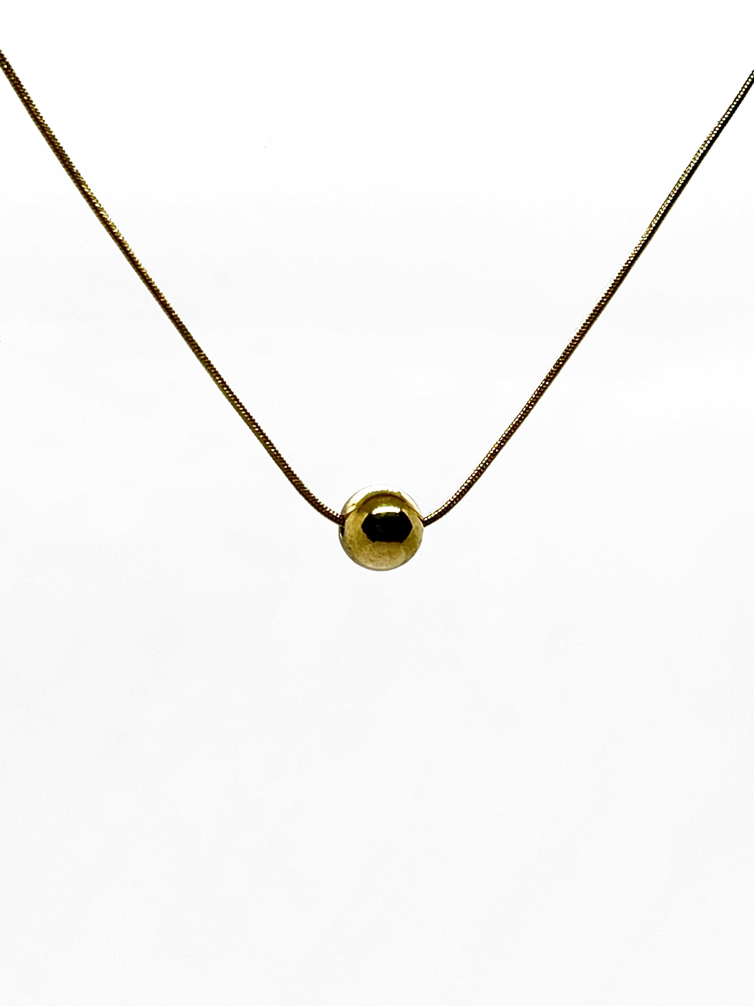Dream Ball Golden Stainless Steel Necklace