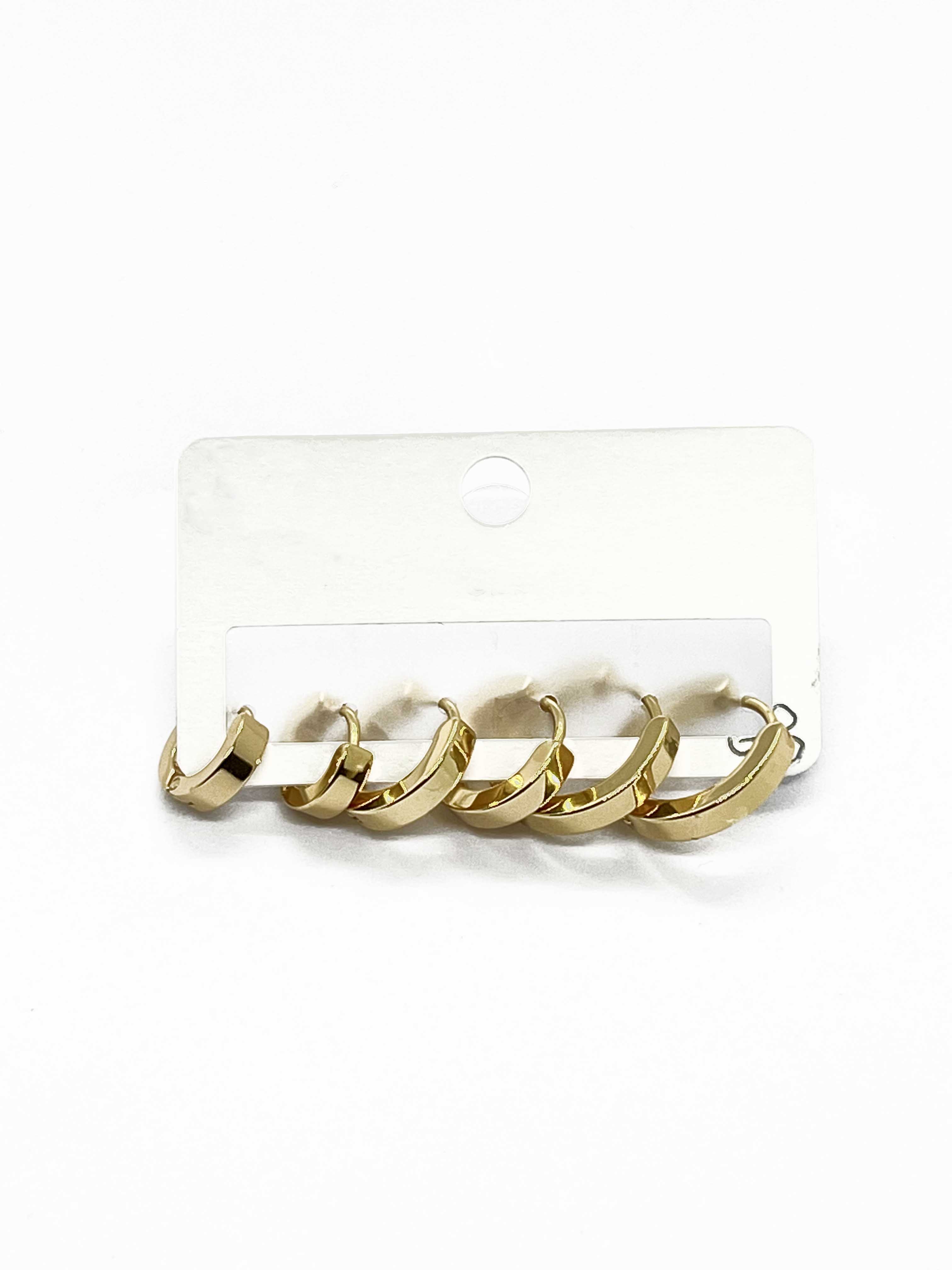 Stainless Steel Drop Earrings Set