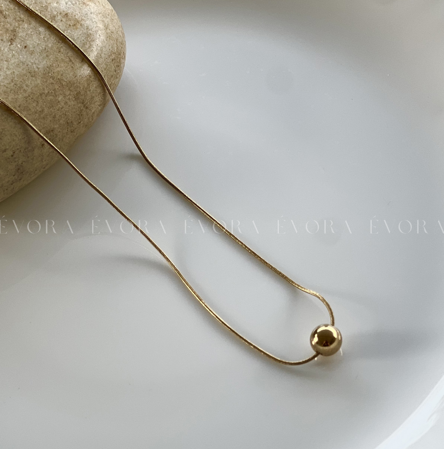 Dream Ball Golden Stainless Steel Necklace